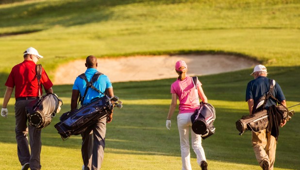 People Golfing 618x350